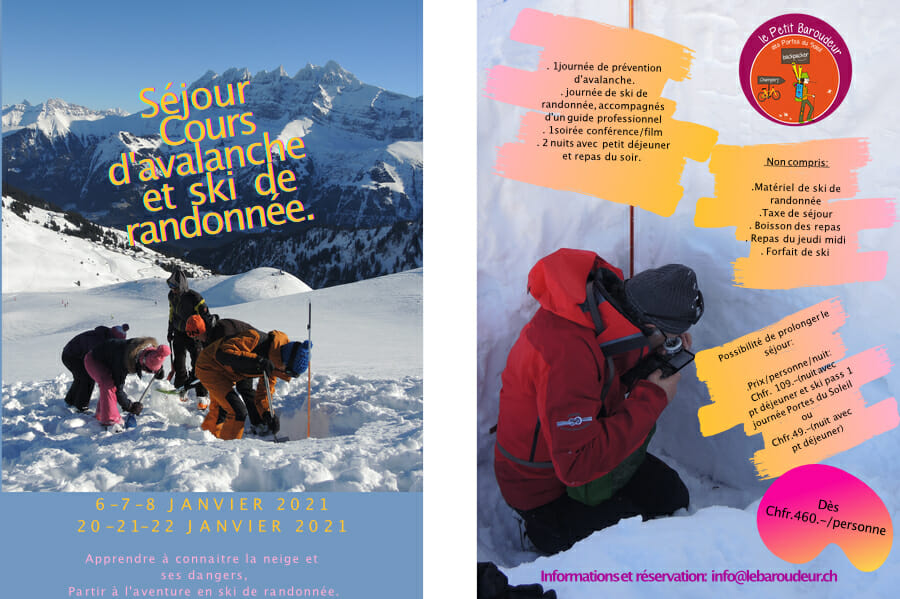 Séjour tout compris - Avalanche Rando _ Petit Baroudeur Backpacker Séjour tout compris - Avalanche Rando _ Petit Baroudeur Backpacker _ Champéry